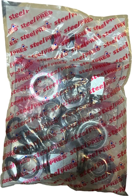 Steelpres C-staal M 28mm x 1 1/2inch persfitting wartelkoppeling binnendraad FxRp