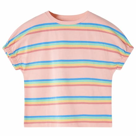 vidaXL - Kindershirt - 128 - perzikkleurig