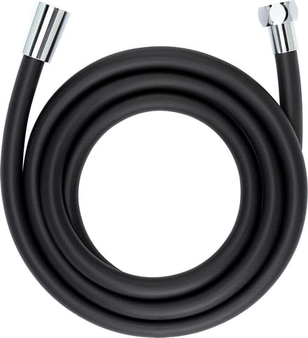 WENKO Doucheslang Design - 175cm - Mat zwart - Anti-twist - Glad oppervlak