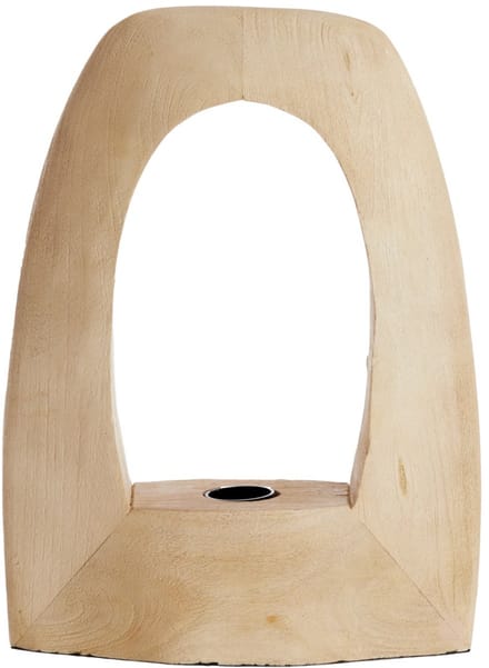 Light & Living Tafellamp Carini Mangohout, 35cm - Naturel