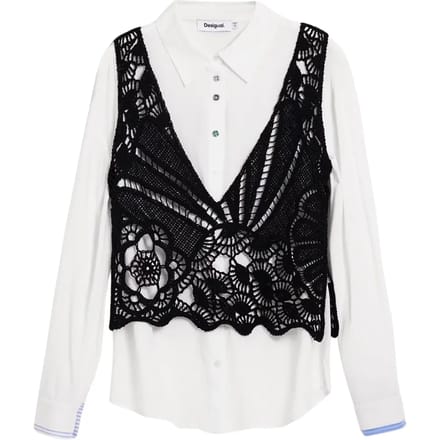 Dameshemd met lange mouwen Desigual Lirio