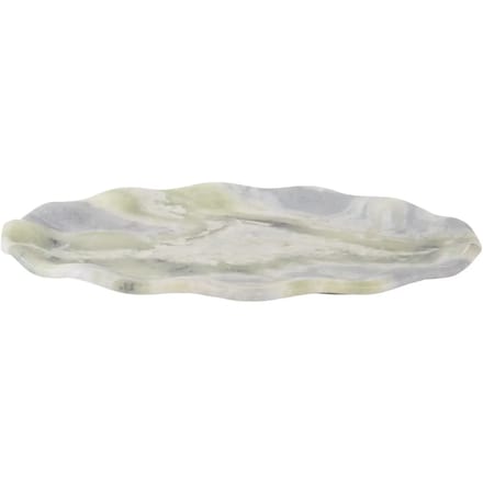 Present Time Dienblad Waved Oval - Himalaya Groen - Groen - 40x25x3cm - Scandinavisch