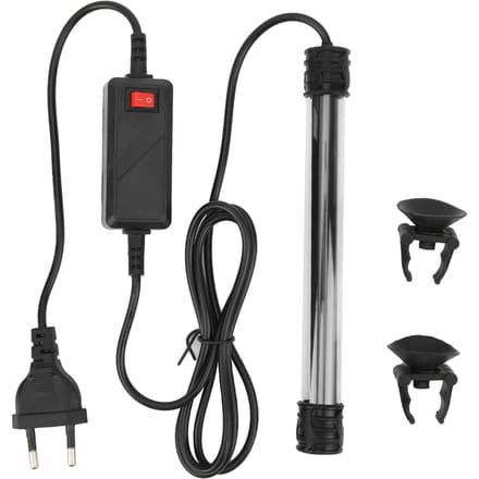 Aquariumlamp Waterdicht Hoge Helderheid LED-licht met Zuignap voor Vissenkom Aquarium gray
