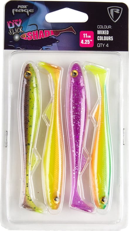 Lokvogels Fox Rage Slick Shad UV (x4)
