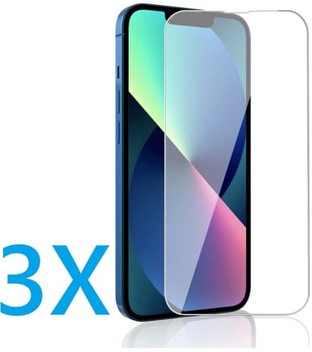 Glasplaatje Geschikt voor: Apple iPhone 16E / 17E - 3x Screenprotector - screen protector - glas - bescherm - beschermglas