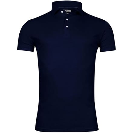 Thomas Maine Polo Cotton Piqué Short Sleeve Navy / male