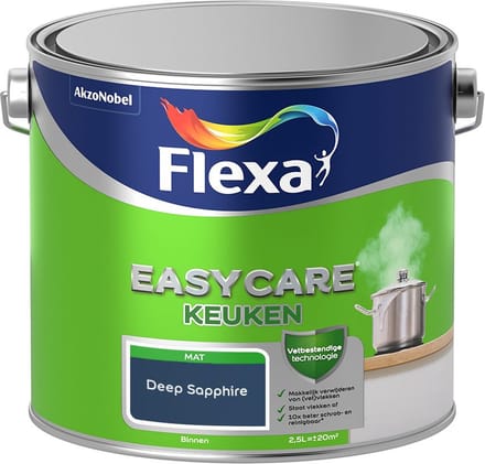 Flexa - Easycare Keuken - Deep Sapphire - Mengverf - 2,5 L