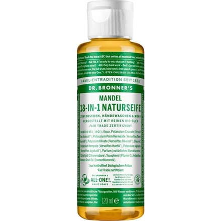 Dr. Bronner's Zeep 18-in-1 natuurlijke zeep Vloeibare Dames 120 ml