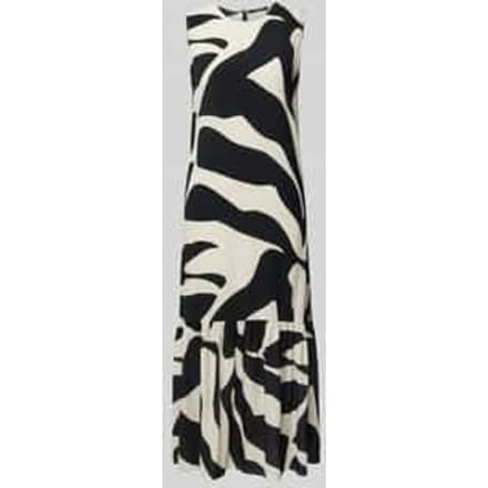 Midi-jurk met ronde hals, model 'Quolly'