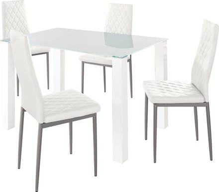 Norma&Brooke-Eetset - 120 cm - Wit