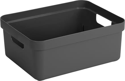 Sunware - Sigma home opbergbox 24L antraciet - 44,5 x 34,5 x 18 cm