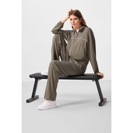 Oversized Rit-kraag Trainingspak Set