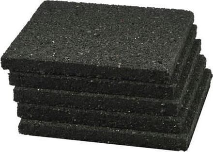 Rubber tegeldrager 100x100x15mm - per 90 stuks