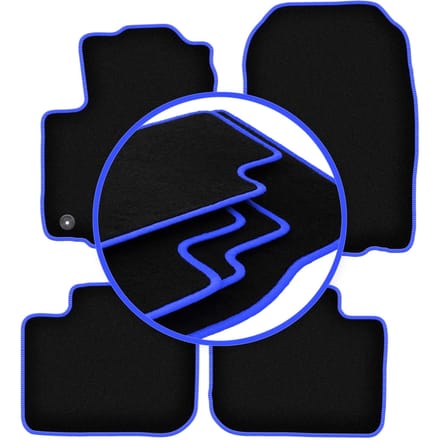 CARLUX-BLUE automatten voor: Mitsubishi Colt VI Z30 hatchback (2004-2008)