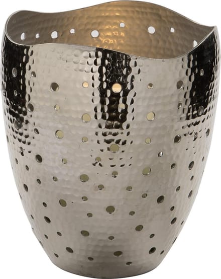 Fink Elias - Waxinelichthouder - Zilver - 16 x 19 cm