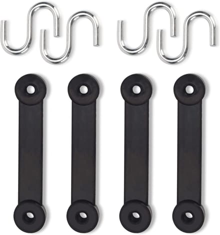 Elastische Spanbanden - Bungee Koorden - Bagage Bevestigen - Met J-Haak - Lengte 7.6cm - Zwart