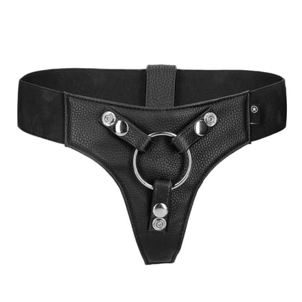 Ouch! Realistische Strap On Voorbinddildo met Harnas 18 cm beige
