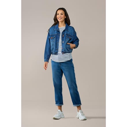Caroline Tensen Helsinki Oversized Denim Jacket Denim Blue