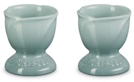 Le Creuset Jardin Eierdopjes 2-Delig in Aardewerk Sea Salt