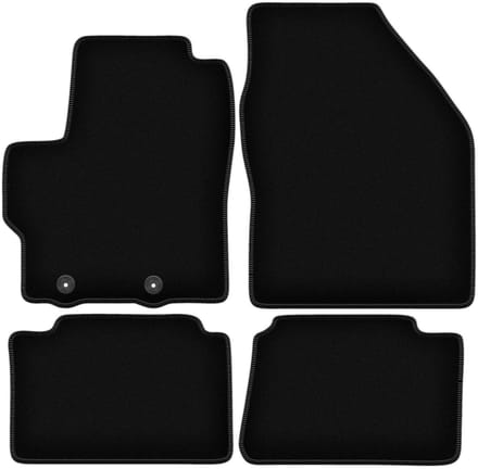 BASIC zwarte veloursmatten voor: Toyota Yaris IV hatchback (2020-)