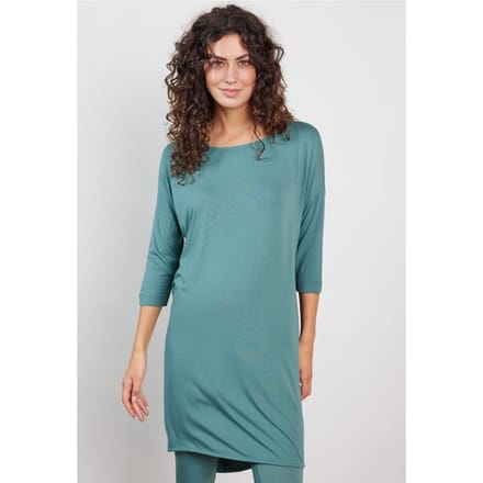 DIDI Dames Loose dress 3/4 sleeves Atlantic green maat 42