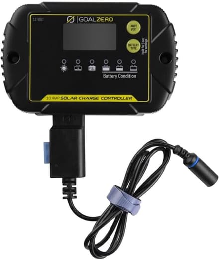 Laadregelaar - Zonnecontroller Solar Regulator - Off-grid Energie - IP65 Weerbestendig - 15.5 x 9.9 x 2.6 cm - Zwart
