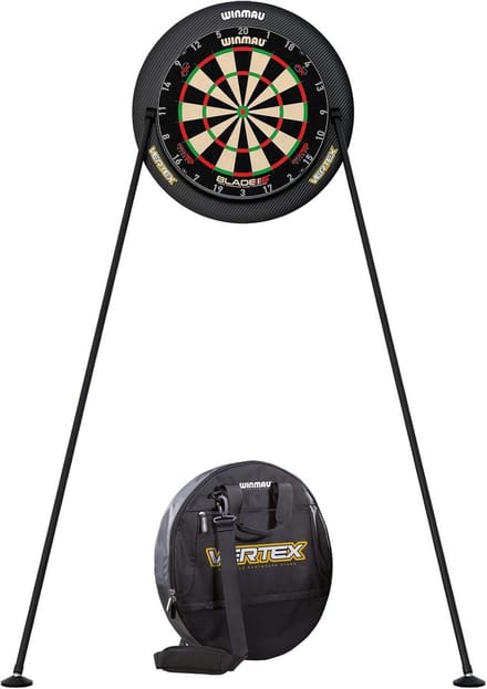 Dartbord standaard - Darts accessoire - Professioneel darten - Montagevrij ontwerp - 55 x 54 cm - Zwart