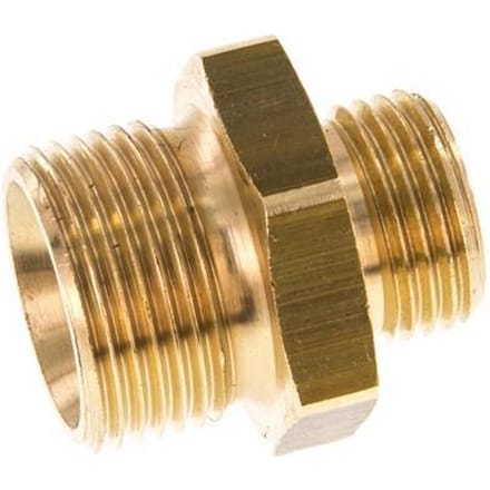 G 3/4'' x G 1/2'' Messing Borstnippel 16 Bar [2 Stuks]