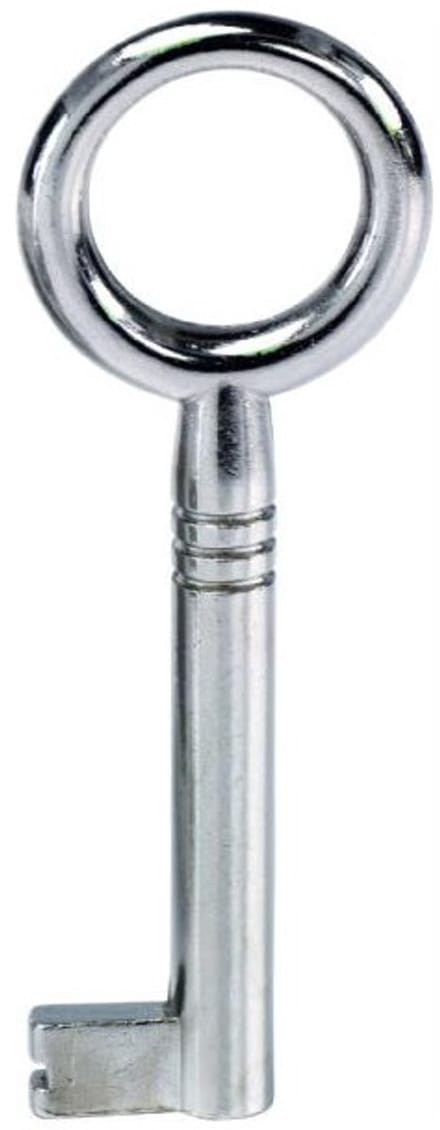 Junie Meubelsleutel Met Baard - 8x6mm - Vernikkeld