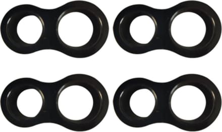 Deurklink Buffers - 10 stuks - Zwart - Stootdoppen - Muurbeschermers - Deurklink bescherming - Flexibele Deurstoppers