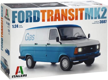 Italeri Modelbouwpakket Auto - 3687 FORD Transit MK2 Plastic - 1:24 - Modelbouw
