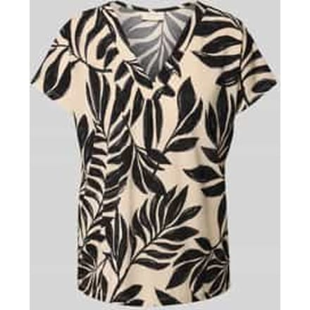 Regular fit blouse met V-hals, model 'Floi'