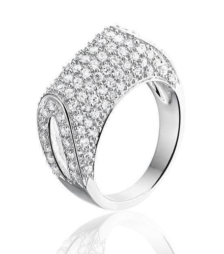 Montebello Ring Tasja - 925 Zilver Gerhodineerd - Maat 56-17.8mm