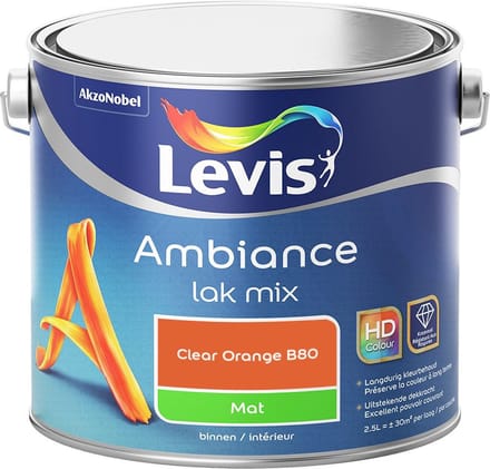 Levis - Ambiance Lak Mat Mix - Clear Orange B80 - Mengverf - 2,5 L