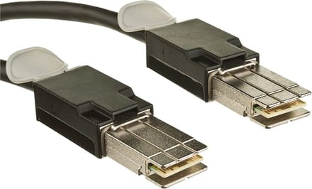 Cisco CAB-STK-E-0.5M-RF InfiniBand en Glasvezelkabel 0,5 m Zwart