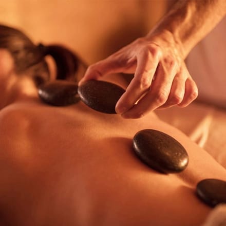 Hot Rocks Massage Stenen - Set van 9 Granieten Stenen - Warm & Koud Gebruik