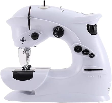 Mini Naaimachine - Draagbare Assistent - Kleine Reparaties - Dubbele Snelheid - Compact Formaat - Wit