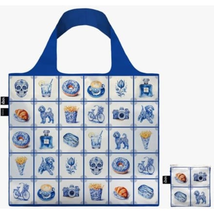 LOQI Shopper - Delfts Blauw Design - Gerecycled materiaal