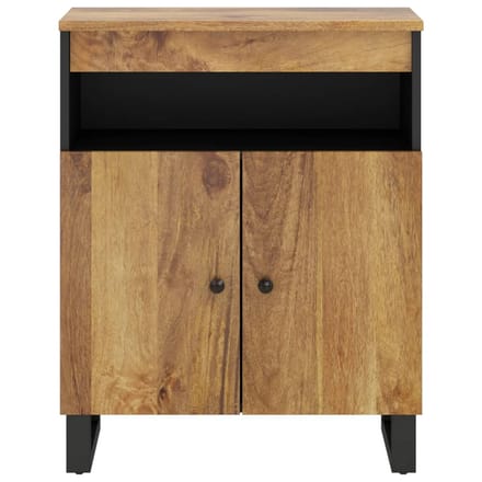 vidaXL - Dressoir - met - 2 - deuren - 60x33x75 - cm - massief - mangohout