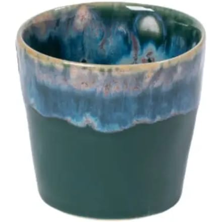 Costa Nova - servies - espresso kop - Grespresso hunter green - aardewerk - H 5,9 cm