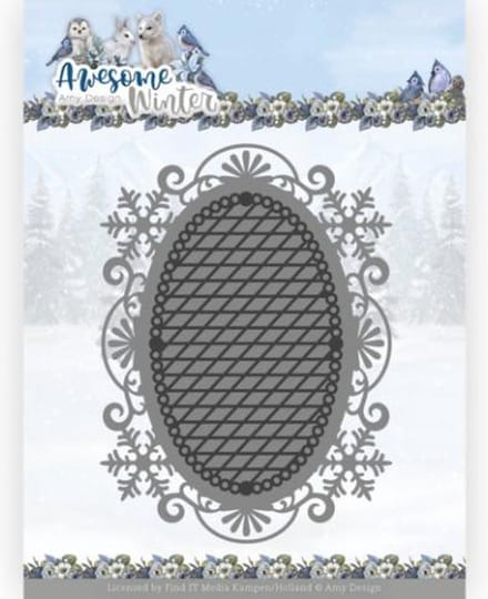 Dies - Amy Design - Awesome Winter - Winter Lace Oval