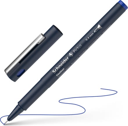 Schneider fineliner - Pictus - lijnbreedte 0,4mm - blauw - S-197403