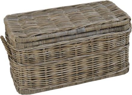 Rieten Opbergmand in Grey Rotan 85x48x42