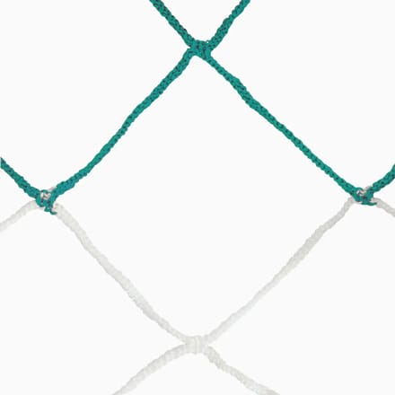 Duo-kleur 11-a-side voetbalnetten PP geweven 4mm enkel mesh 120 honingraat Sporti