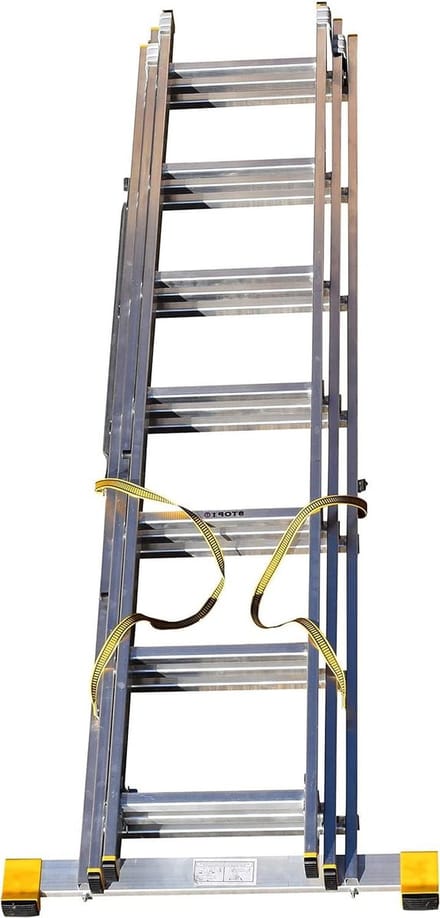 Uittrekladder met 3 elementen en geïntegreerde stabilisatie, 7,11 m (3.99m)