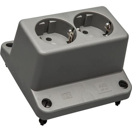 ABB 3640 Afdekking Met Dubbele Aardingscontactdozen - 1SPA007130F9230