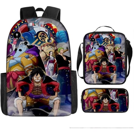 One Piece One Piece Schooltas Luffinica Zeekoning Student Schooltas Rugzak Set Three piece set