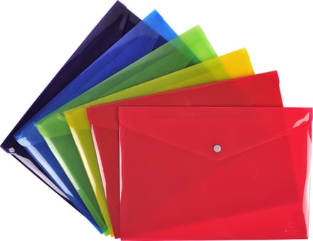 Exacompta 30x Iderama - etui met drukknop in polypropyleen - Geassorteerd - 34450E