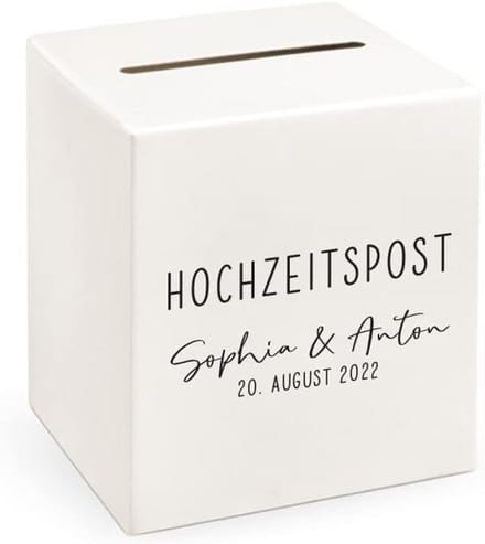 Elegante envelopbox voor geldgeschenken en wenskaarten - Personaliseerbaar voor bruiloften