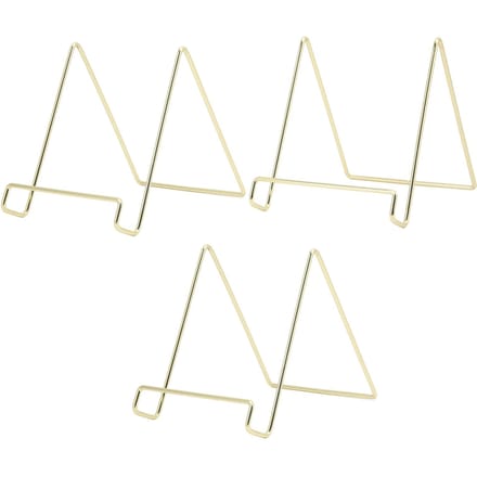 3 Stuks Bordstandaard Multifunctioneel Duurzaam Metaal Stabiel Brede Toepassing Eenvoudig Ontwerp Boekstandaard voor beige